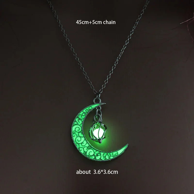 Mond Kette Glow-in-the-Dark