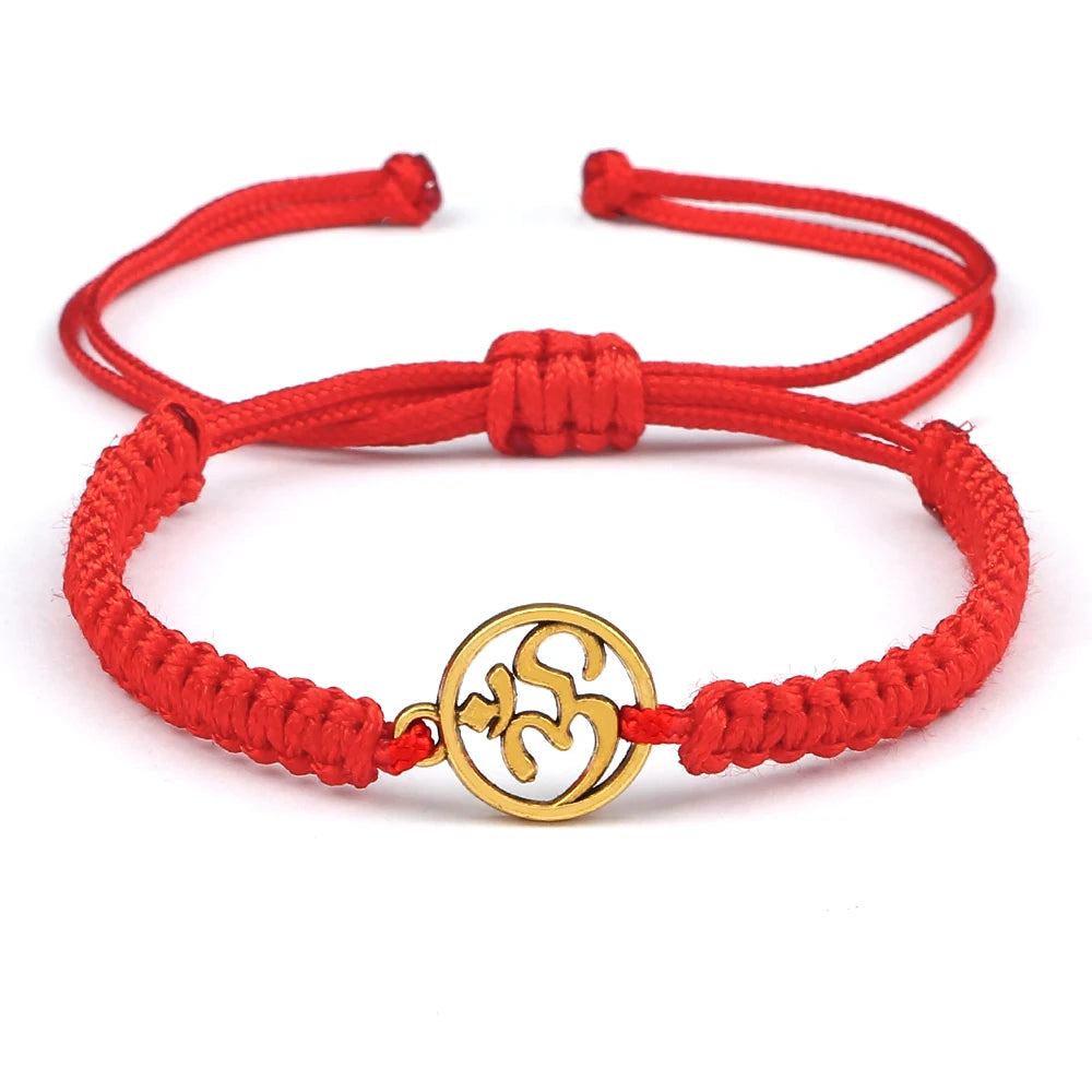 Om Leder Armband