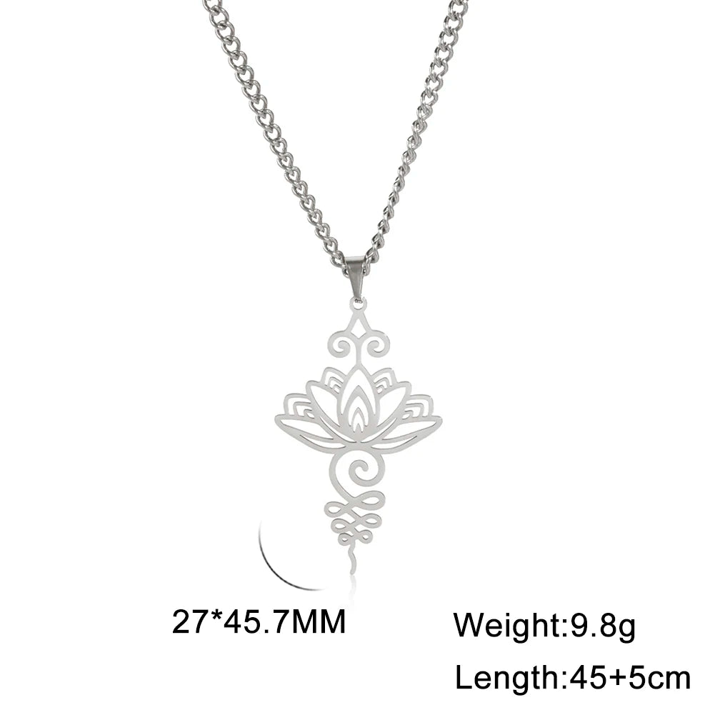 Unalome Lotus Kette