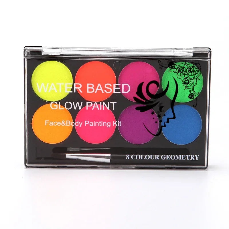 UV Bodypaint Kit 8 Farben