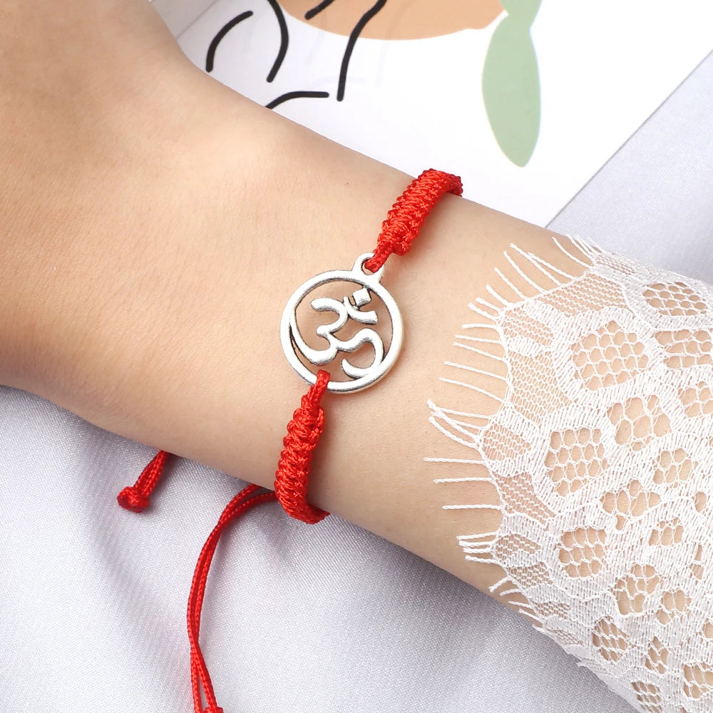 Om Leder Armband