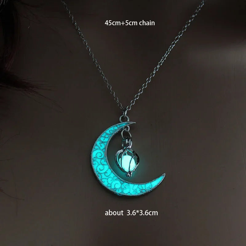 Mond Kette Glow-in-the-Dark