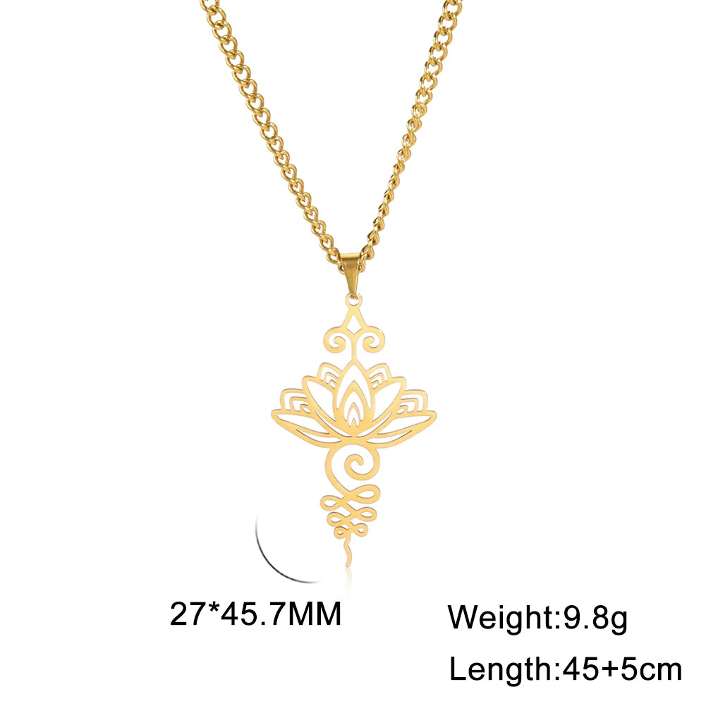 Unalome Lotus Kette
