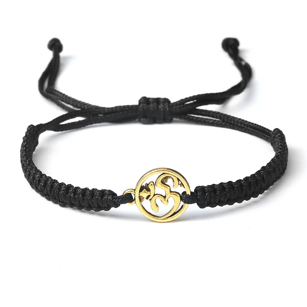 Om Leder Armband