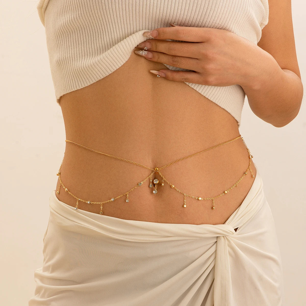 Bauchkette Piercing