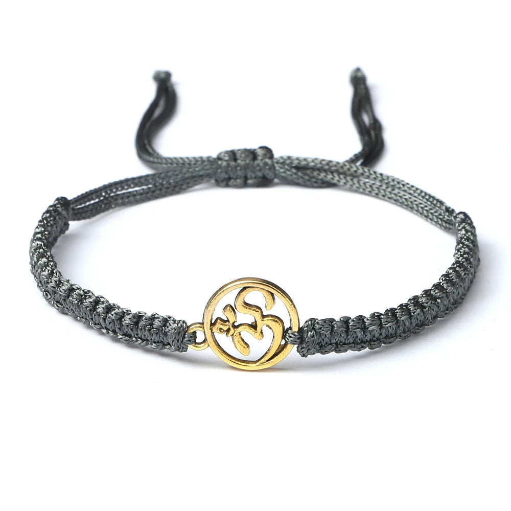 Om Leder Armband