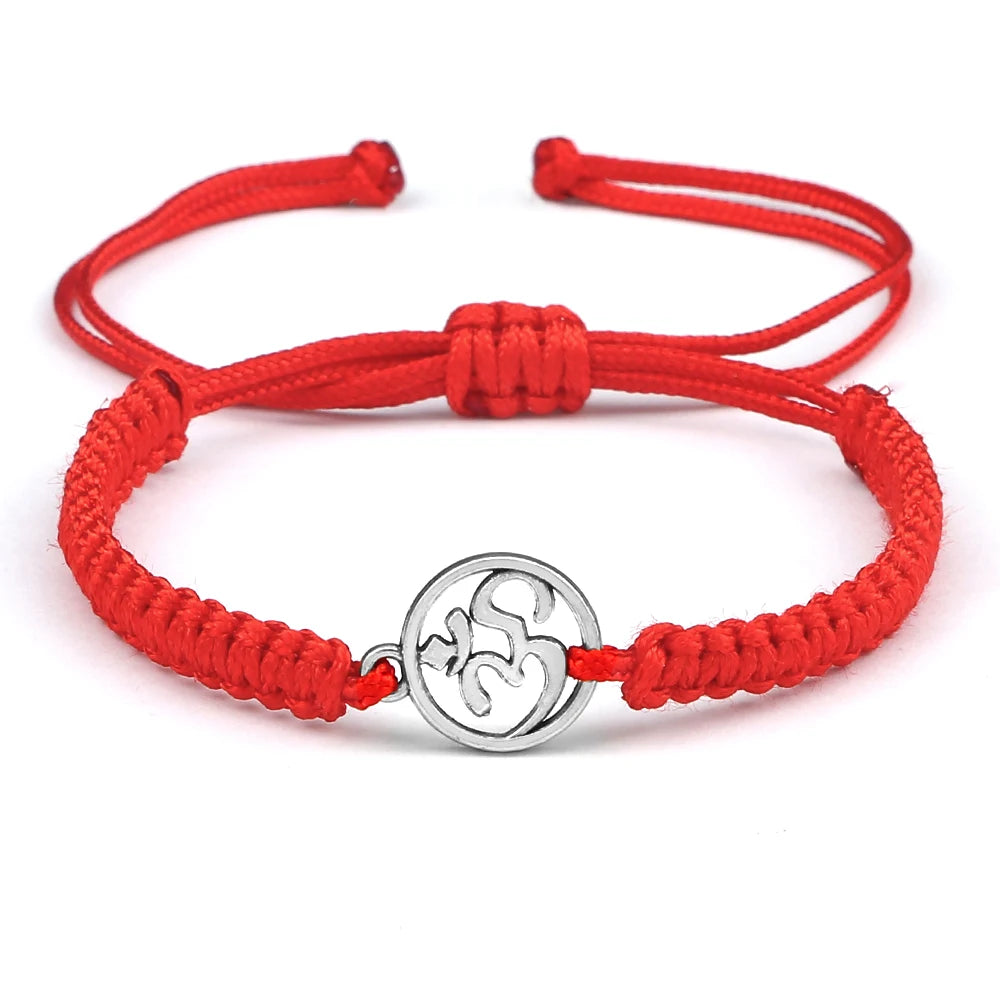 Om Leder Armband