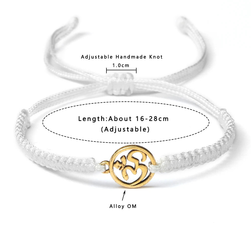 Om Leder Armband