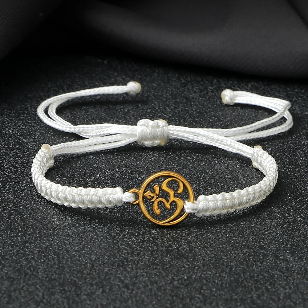 Om Leder Armband
