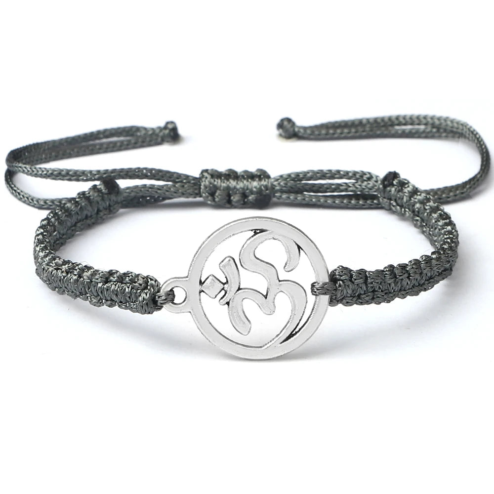 Om Leder Armband