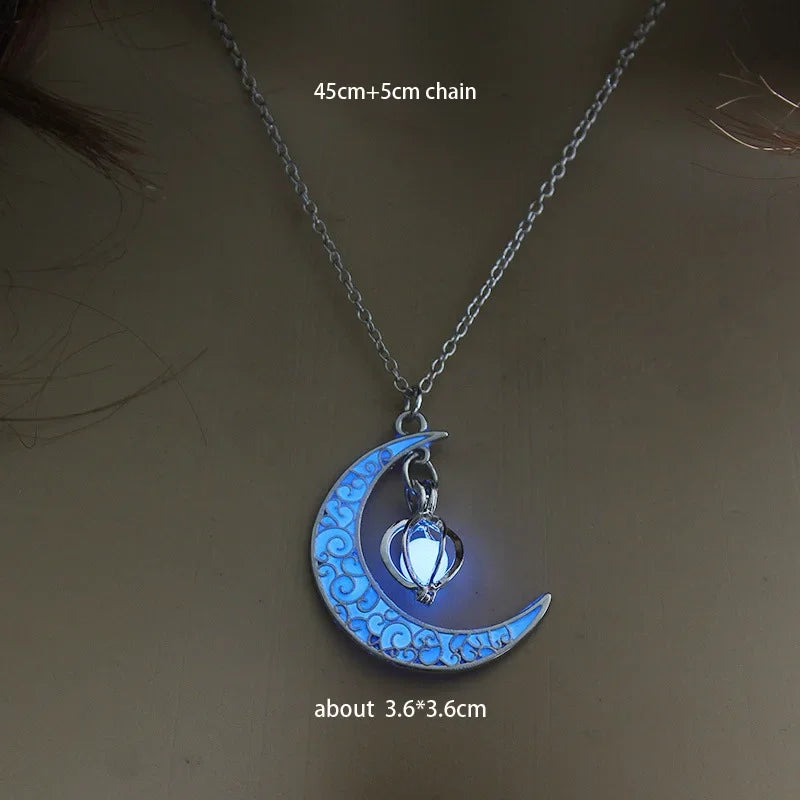Mond Kette Glow-in-the-Dark
