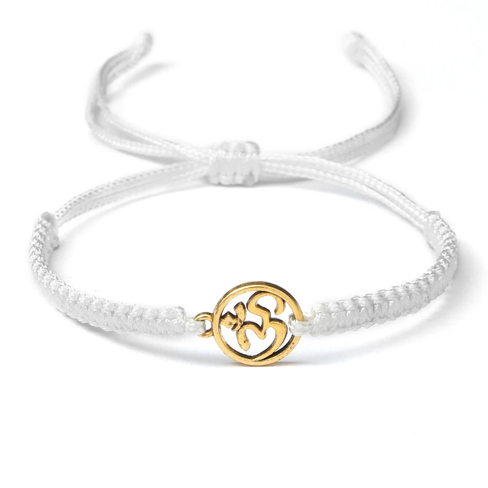 Om Leder Armband