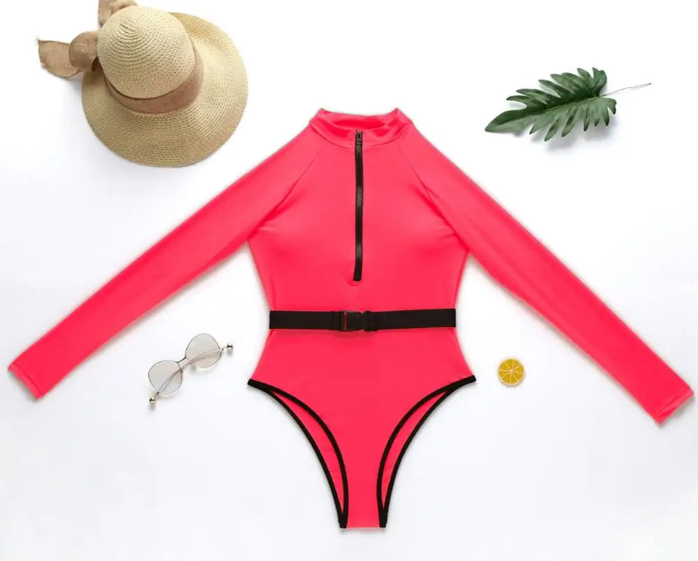 Bodysuit Long Sleeve Zipper