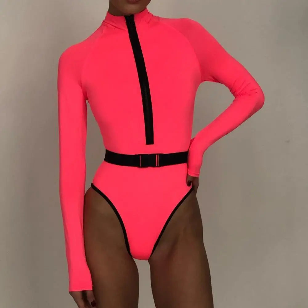Bodysuit Long Sleeve Zipper