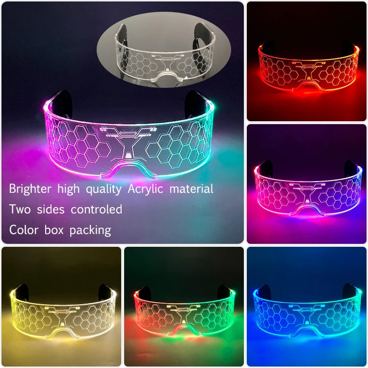 Led Cyberpunk Brille