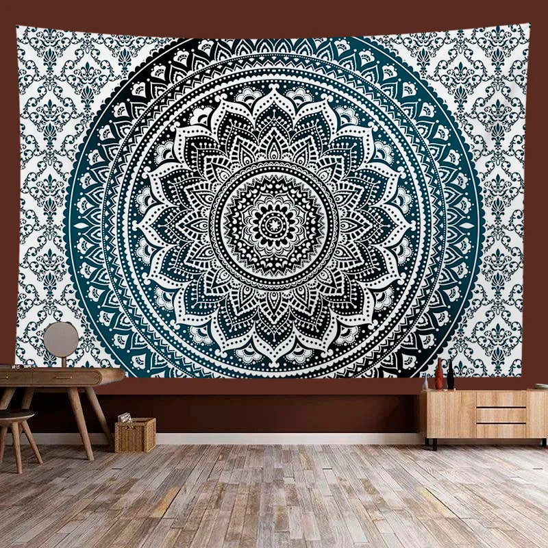 Mandala Wandtuch Floral