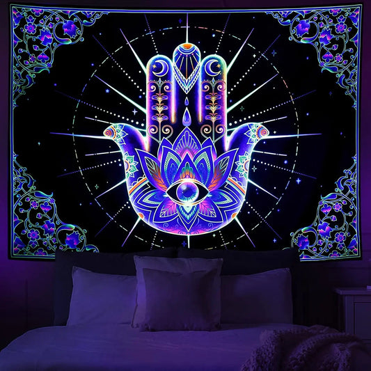 Hamsa UV Wandtuch