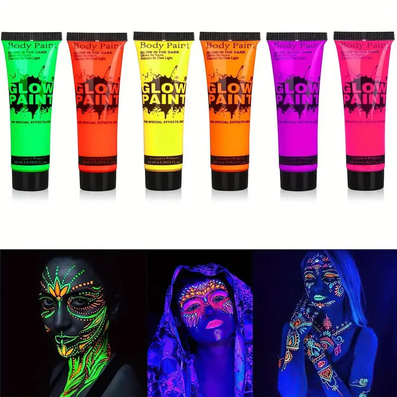 UV Bodypaint Liquid 6 Farben