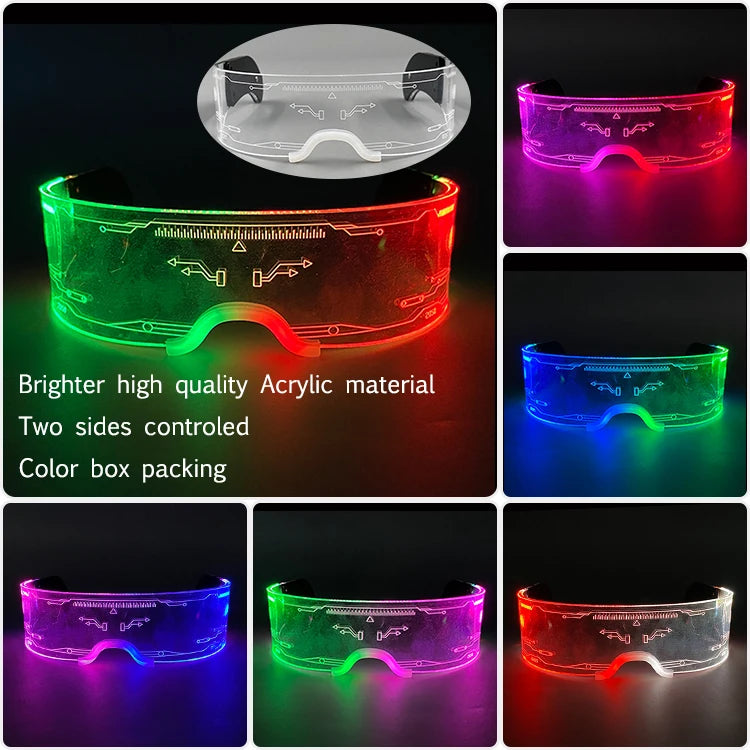 Led Cyberpunk Brille