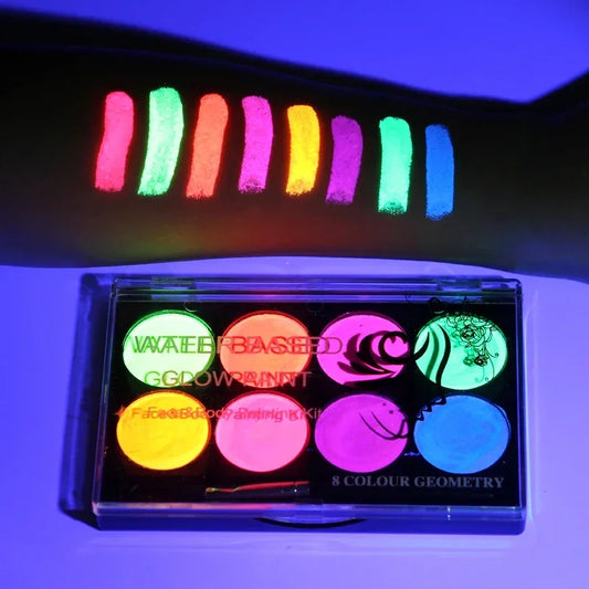 UV Bodypaint Kit 8 Farben