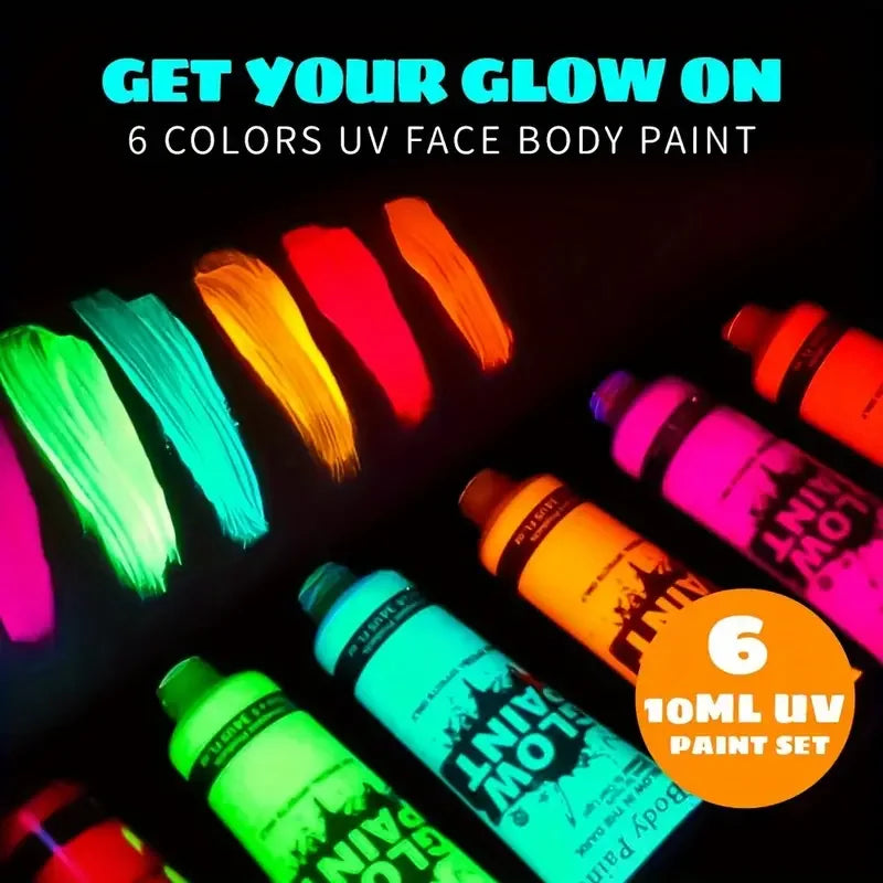 UV Bodypaint Liquid 6 Farben