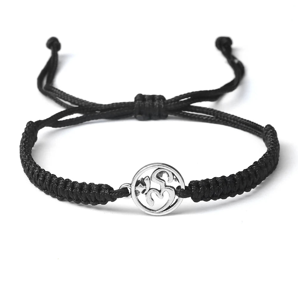 Om Leder Armband