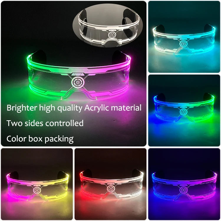 Led Cyberpunk Brille
