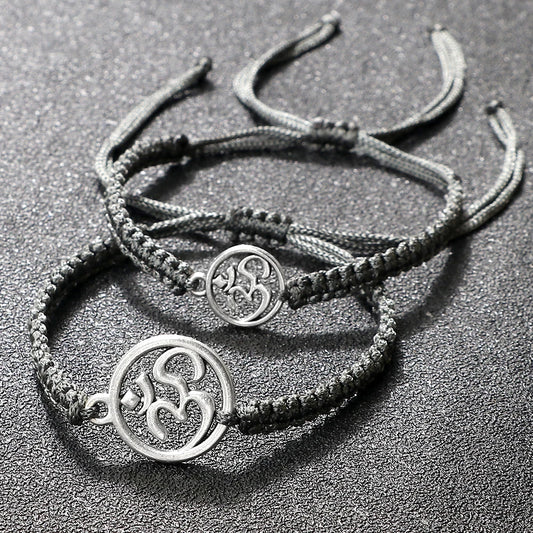 Om Leder Armband