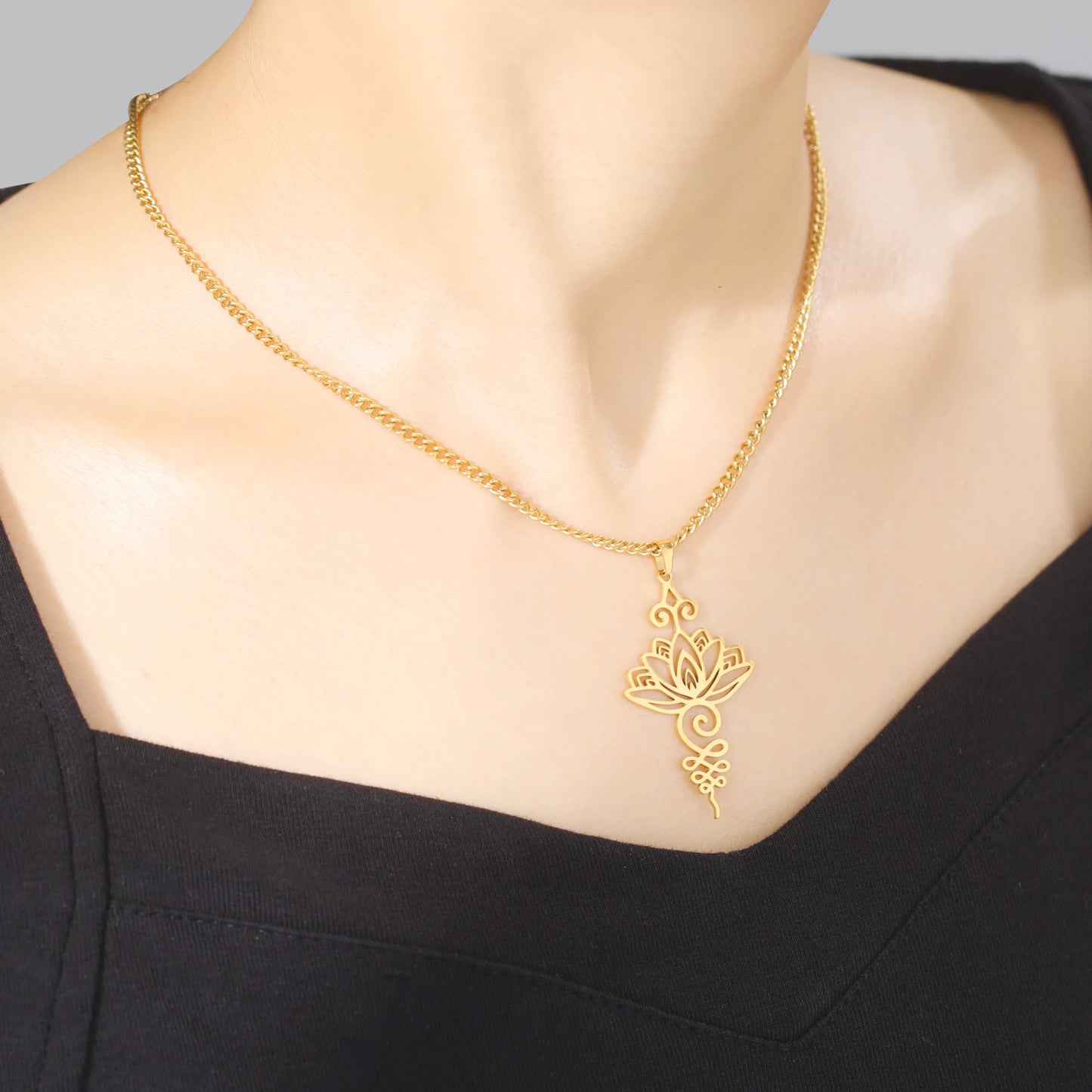 Unalome Lotus Kette