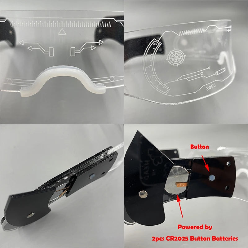 Led Cyberpunk Brille